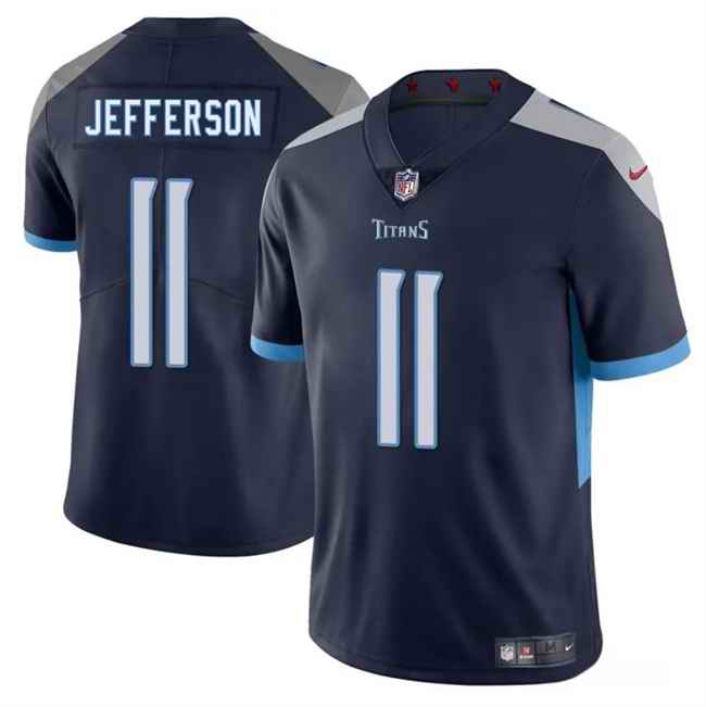 Men's Tennessee Titans #11 Van Jefferson Navy 2025 Vapor Untouchable Stitched Jersey